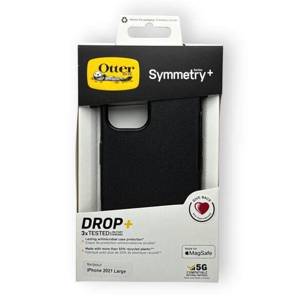 Otterbox Symmetry Series Case for iPhone 13, Black - Picture 1 of 3